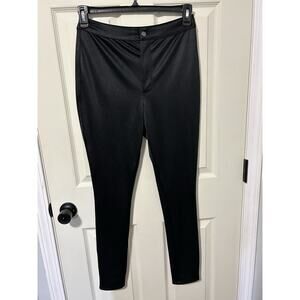 Skims Pants Women’s Size Large NWT Black 84% Polyester 16% Spandex Shiny
